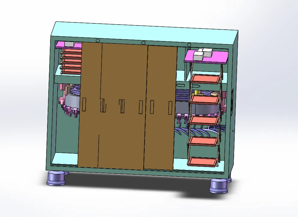 M610-自动化控制智能衣柜结构设计[含SW三维图]