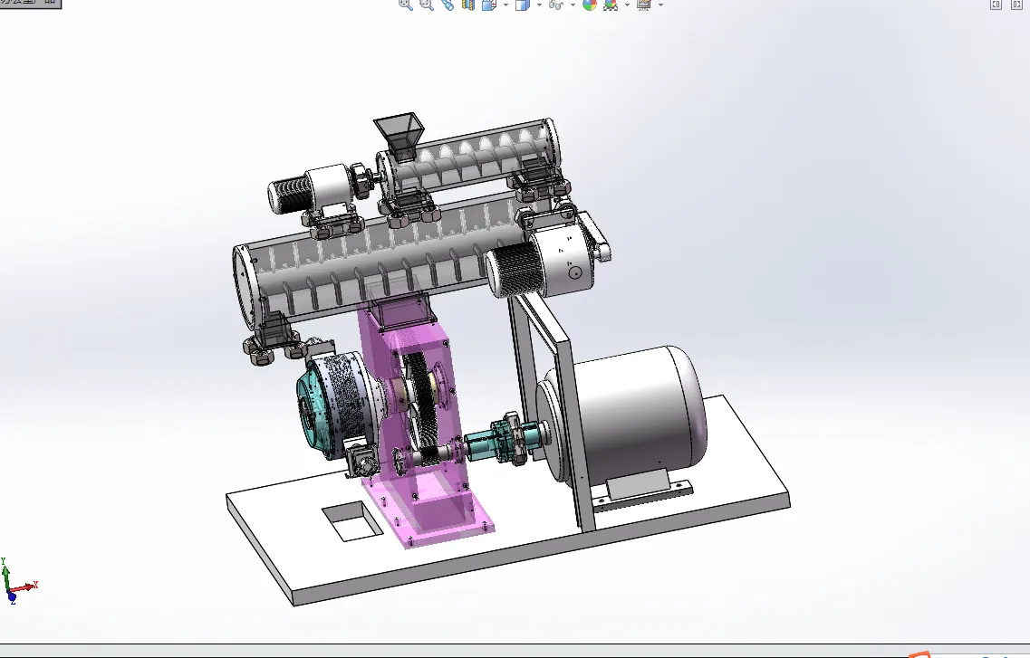 D521-清洁化环模制粒机三维设计与性能分析[含SW三维图]