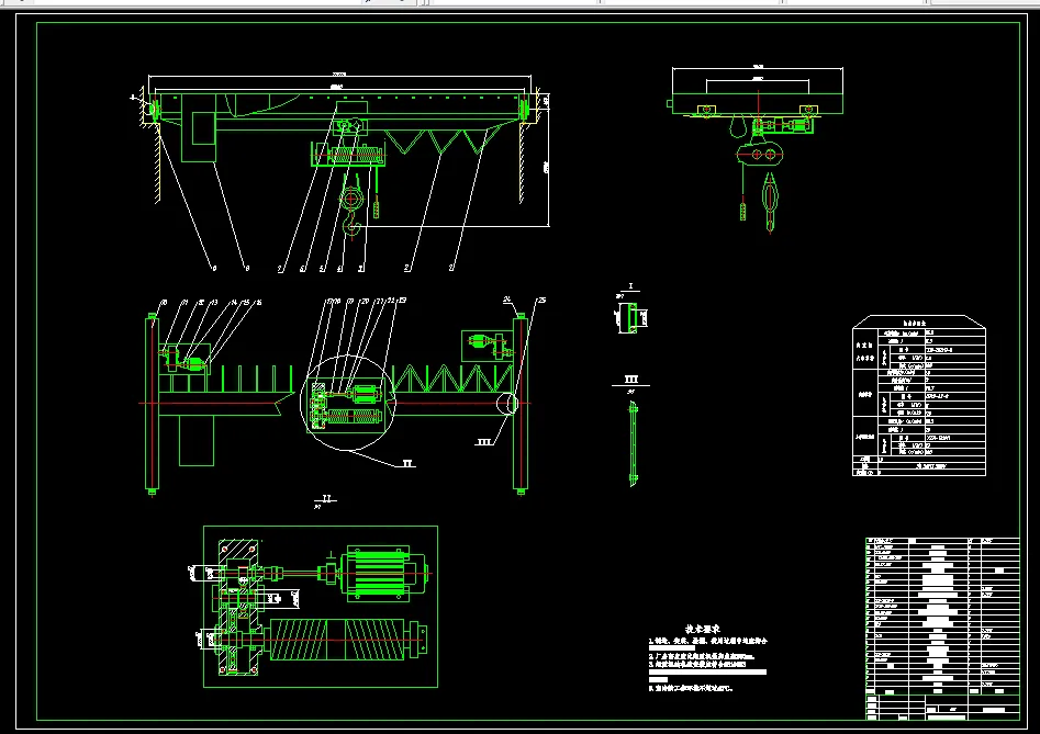 M720-10t单梁桥式起重机的设计【含有限元分析】