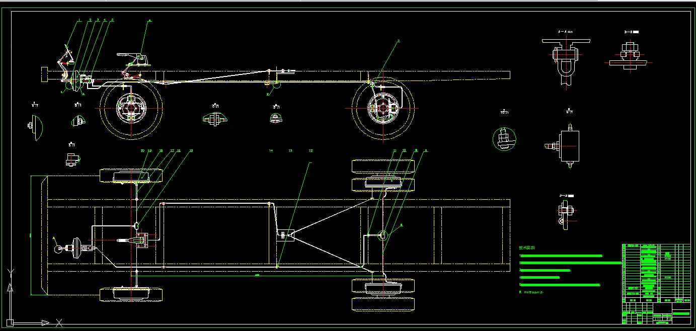 M777-货车领从蹄式鼓式制动器及液压制动系统设计