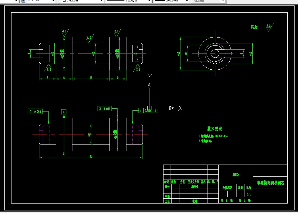A3-电液换向阀导阀芯