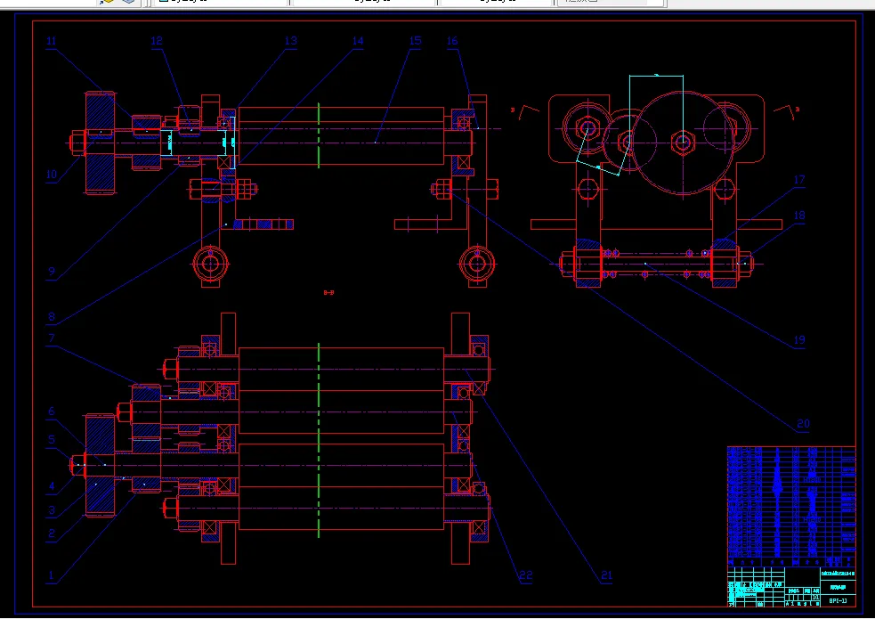 剥皮辊组件图-A0
