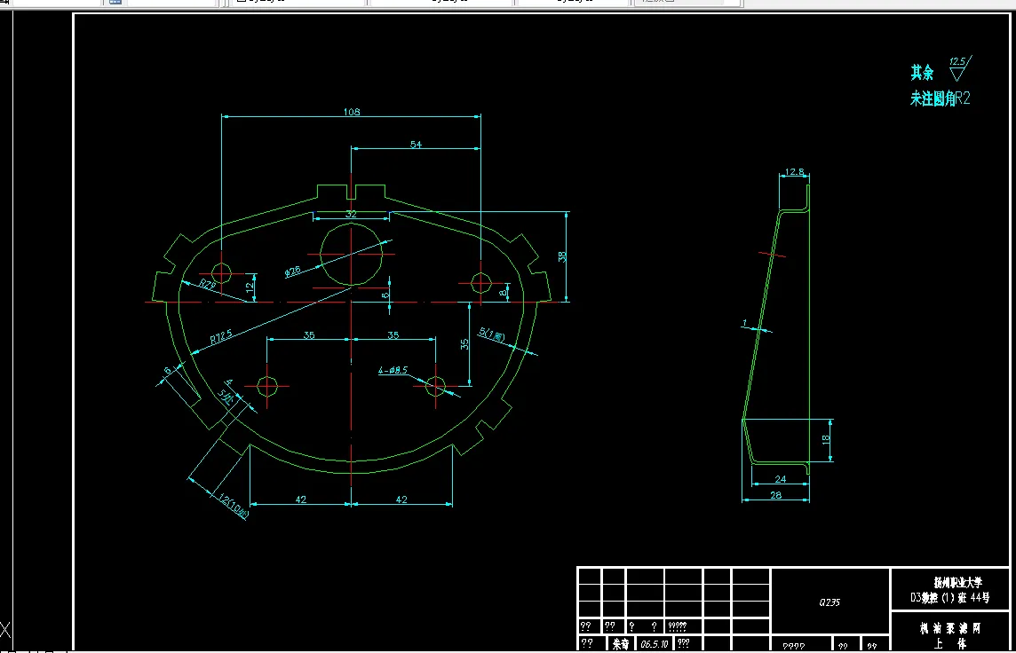 N147-机油泵滤网上体工艺及模具设计[2套模具]