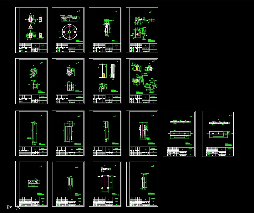 18张模具零件图