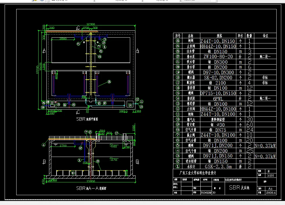 D583-500吨第天小区生活污水处理与回用设计