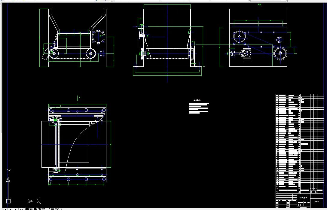 铺土装置装配图
