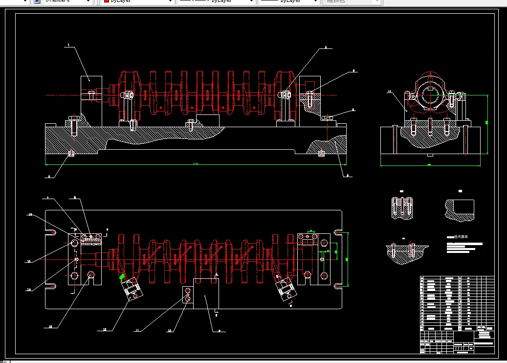 钻斜油孔夹具装配图