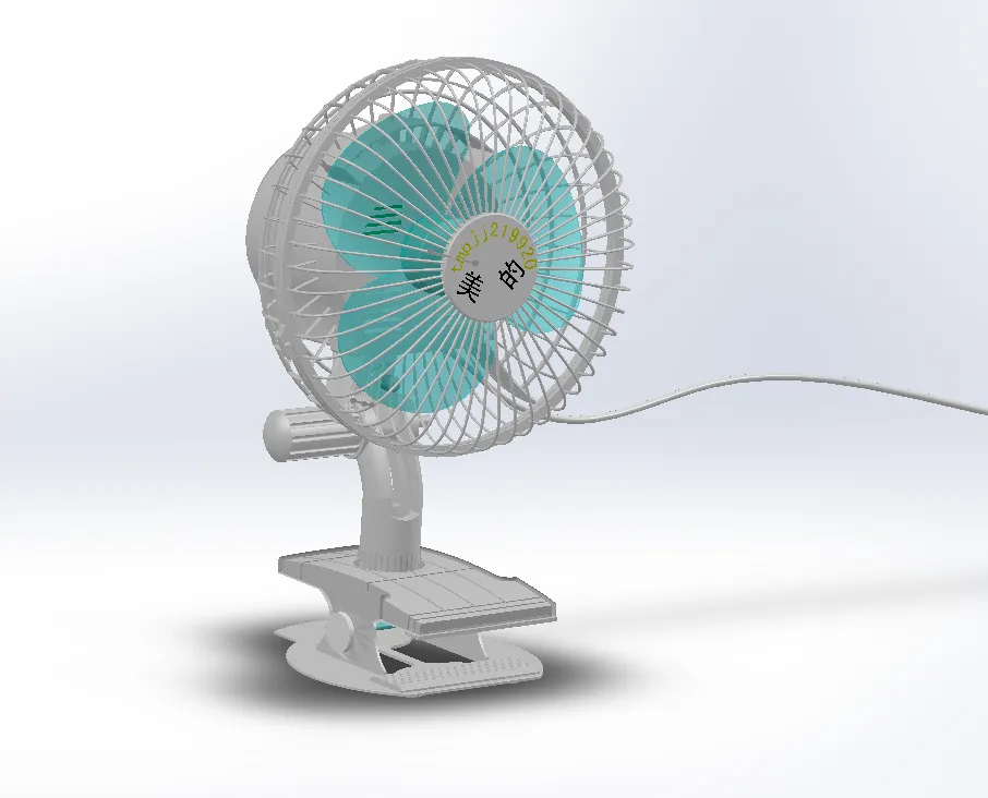 R372-电风扇的外观造型及三维建模[含SW三维图]