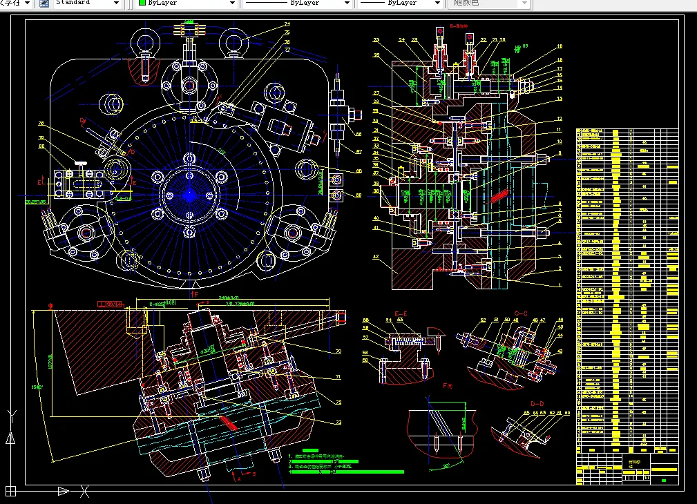 R379-加工涡轮盘榫槽的卧式拉床夹具