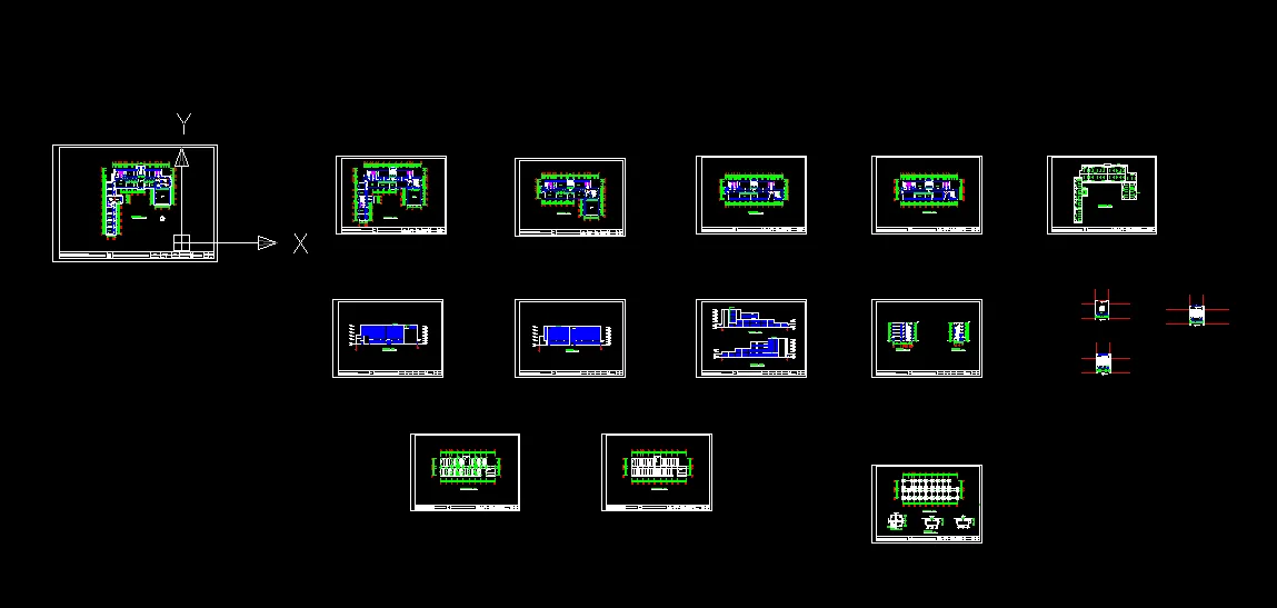 D716-青岛五层大学教学楼设计-6000平米