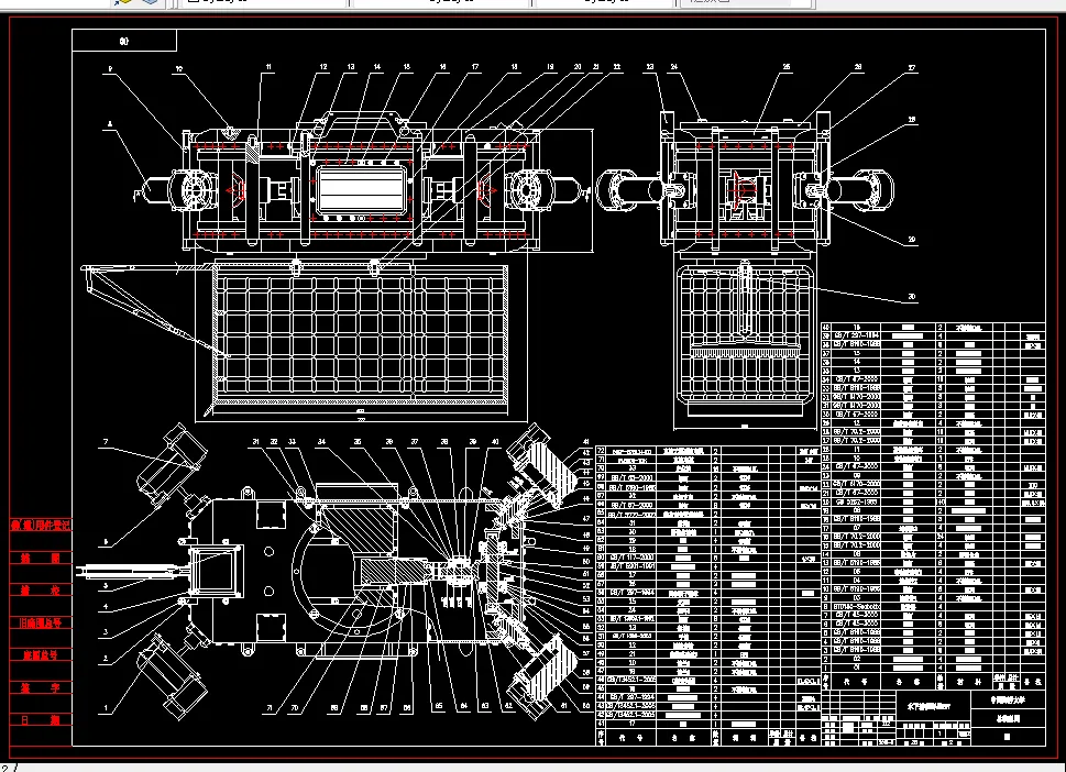 五连杆ROV总装配图