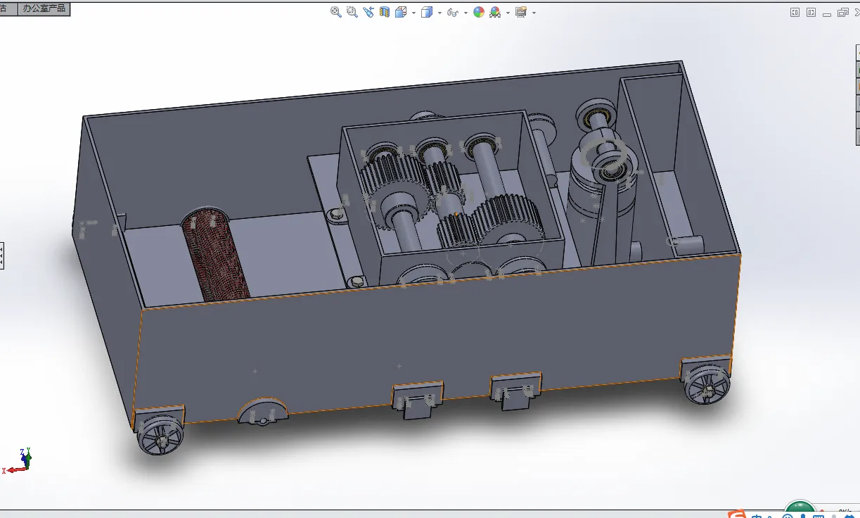 D807-洒水式自动扫地机设计[含SW三维图]