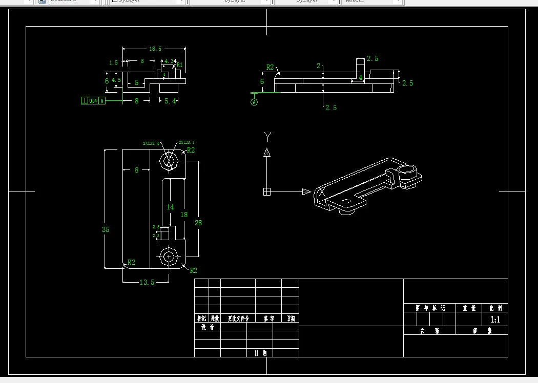 E001-风扇安装板的注射模设计
