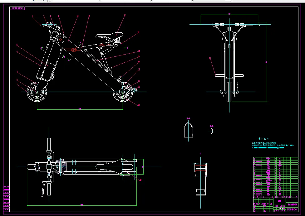 C773-坐式电动滑板车结构设计