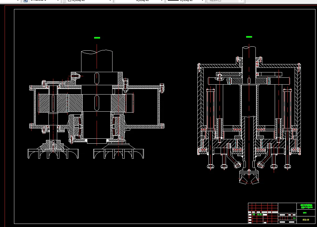 E046-回旋冲击钻钻具星型运动结构设计