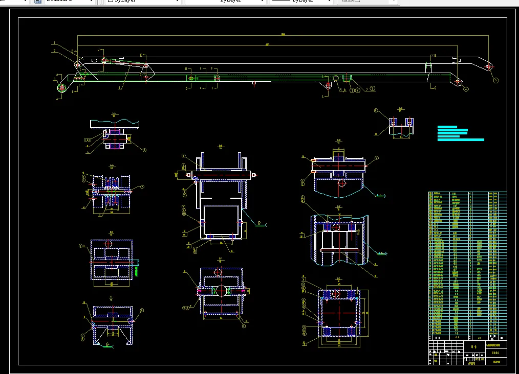 E069-高空作业车工作臂结构设计及有限元分析