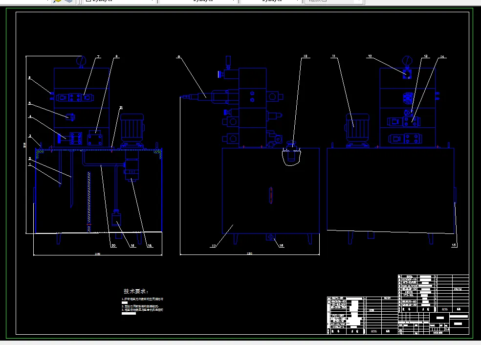 E285-100T液压机泵站设计