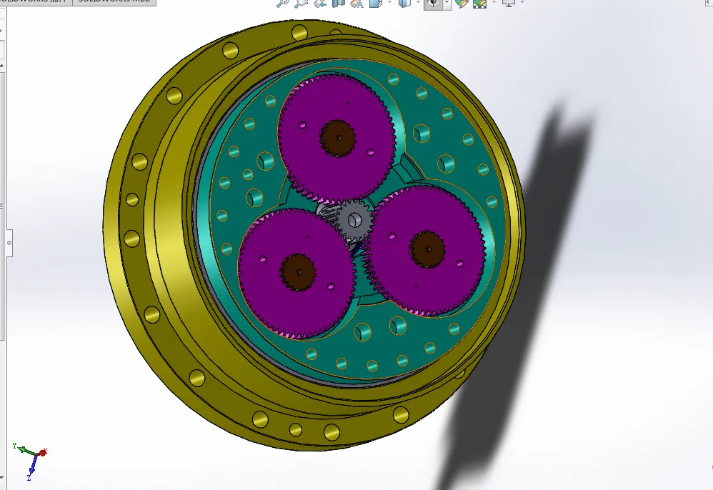 E376-RV-320E机器人重型关节行星摆线减速传动装置研发[含SW三维图]