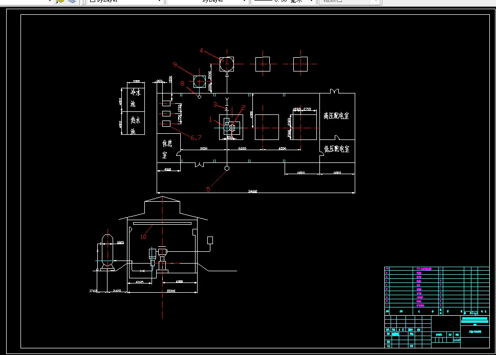 空压机房布置图
