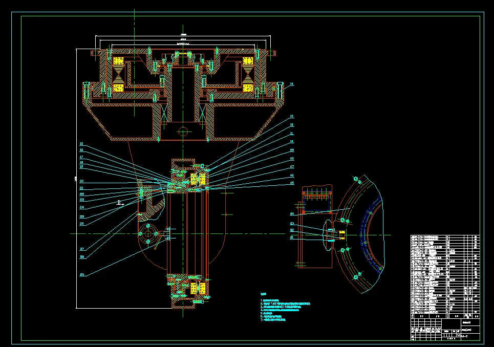 E632-前视成像系统运动仿真三轴倒挂转台设计