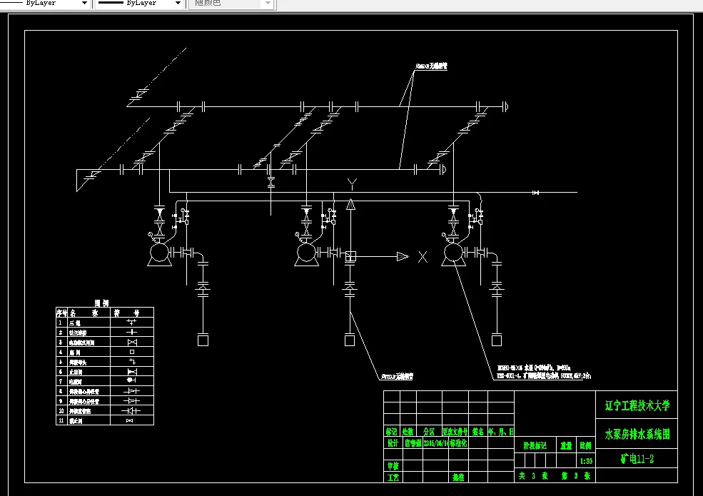 水泵房排水系统图