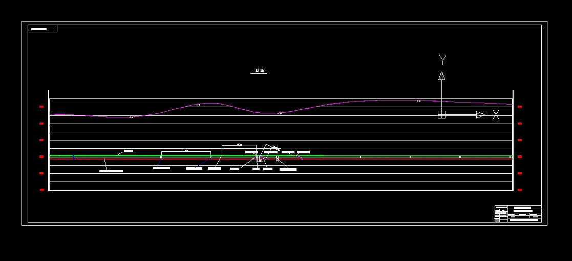 采区巷道剖面图