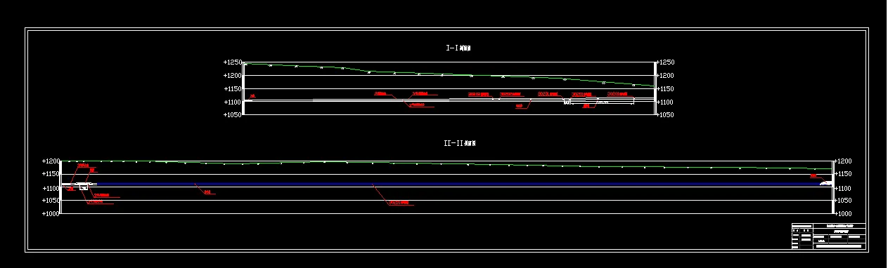 采区巷道剖面图