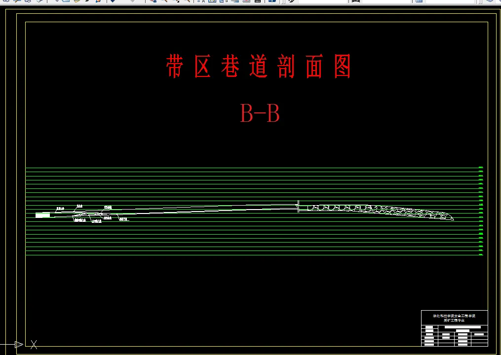巷道剖面图
