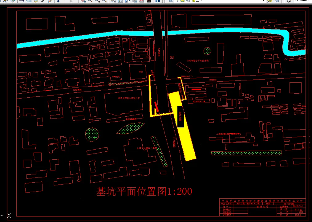 基坑平面位置图