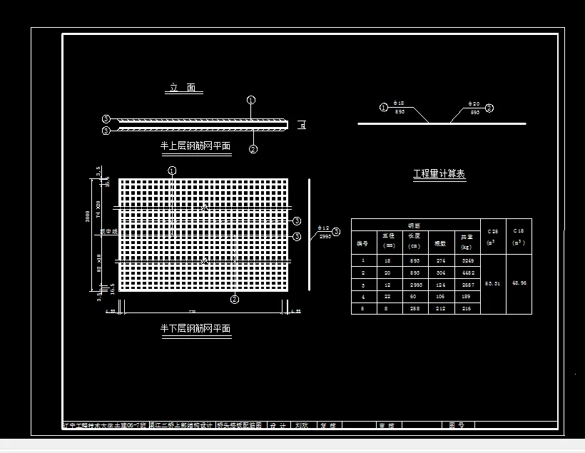 桥头搭板配筋图