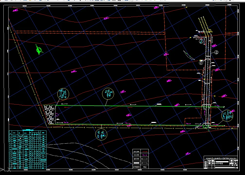 采区巷道布置及机械配置平面图