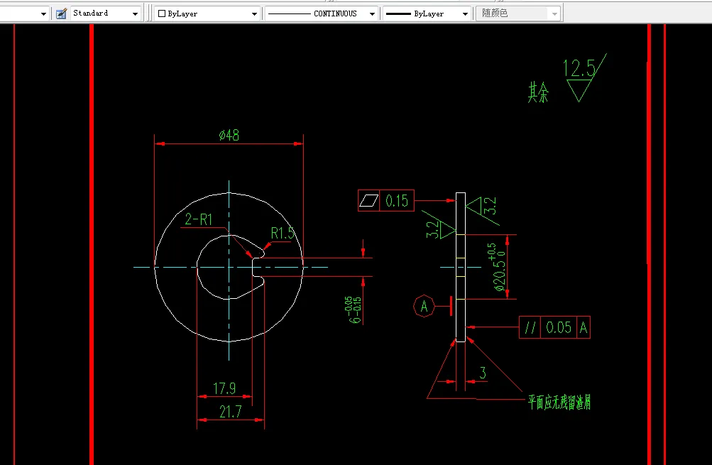 F044-锁片落料冲孔复合模设计