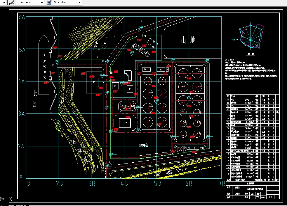 无锡长山油库平面布置图