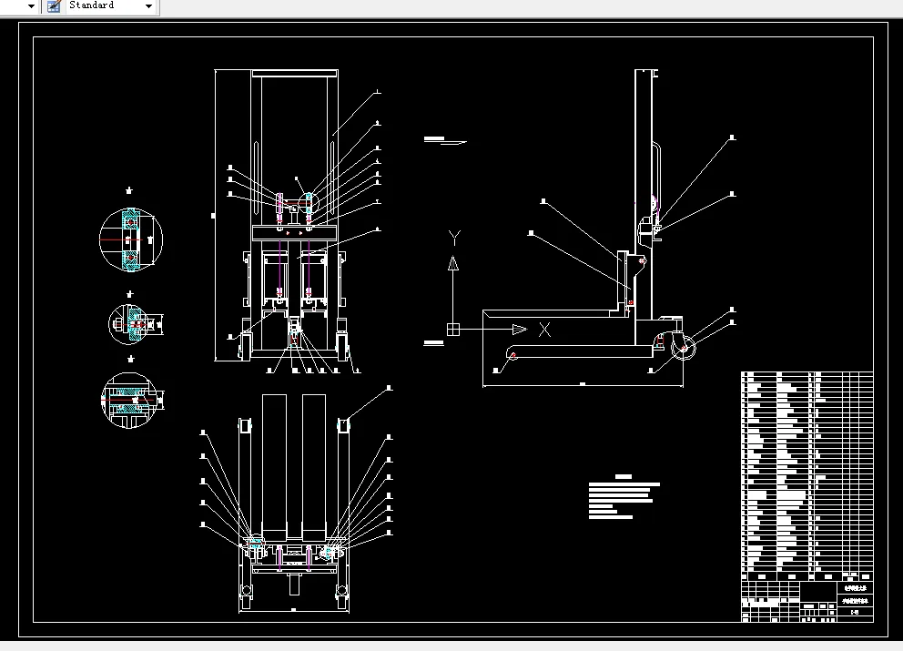 F489-手动液压升高车设计