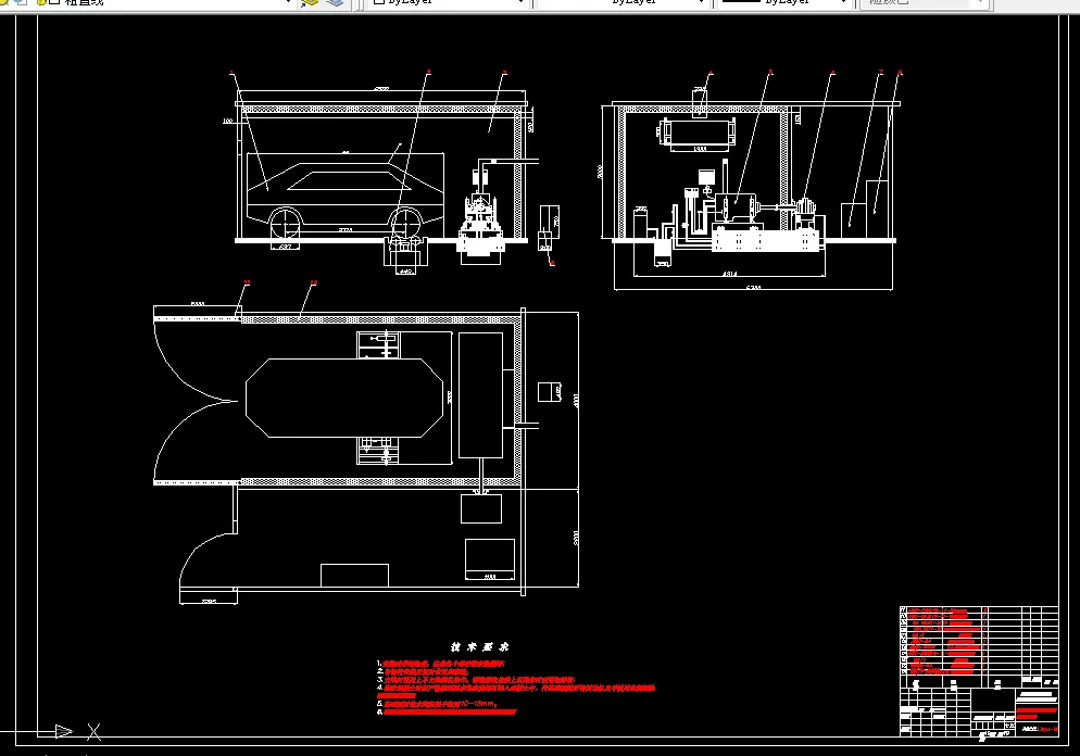 汽车低温试验室整体布置图