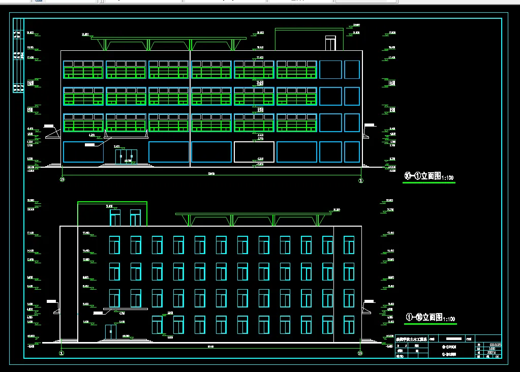 U003-某小区四层框架综合超市设计7000平米