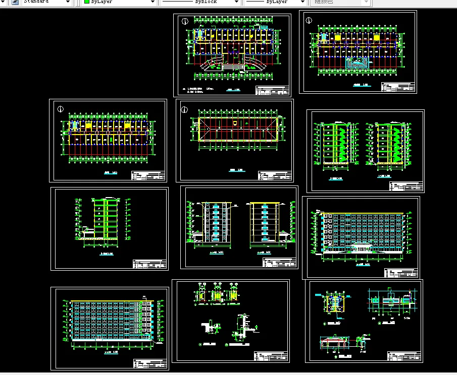 U016-某七层框架结构综合楼设计