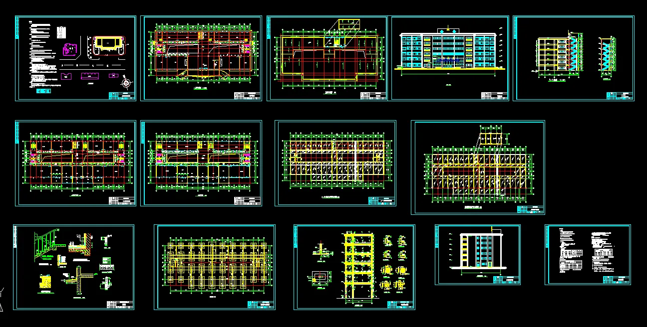 U025-长沙市某学院六层试验大楼结构及施工组织设计8500平米