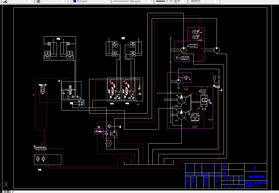 变幅机构液压原理图