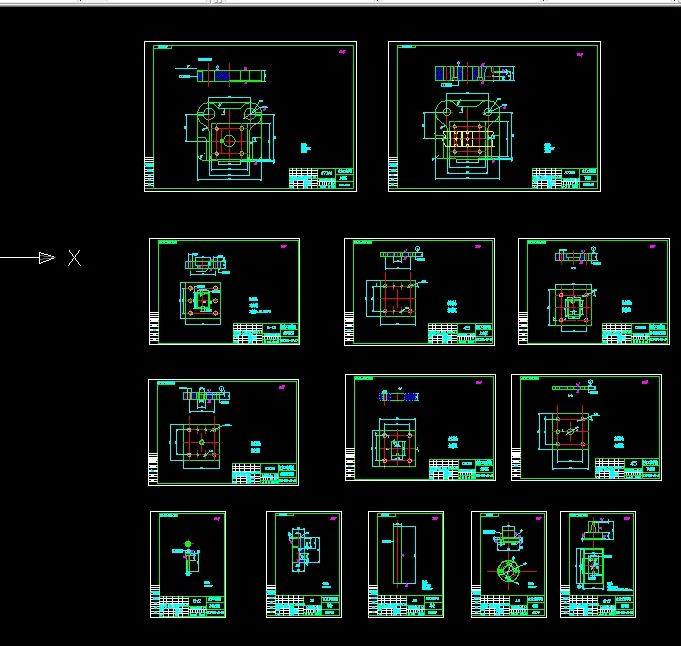 13张模具零件图