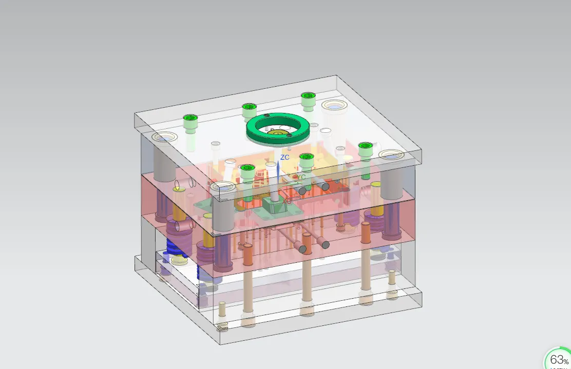 U104-车用无氟空调蜗轮塑料模设计[含UG三维图]