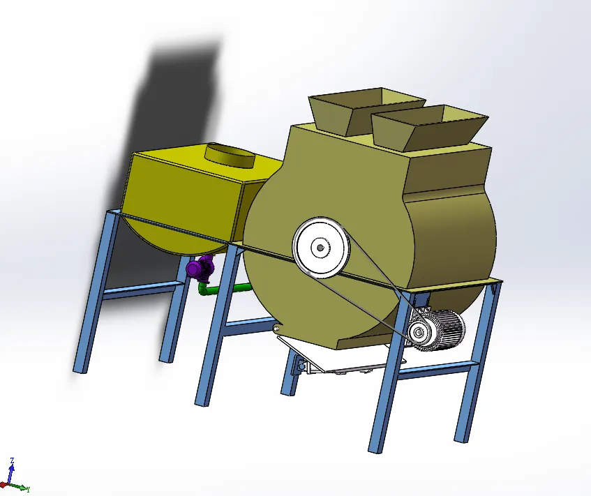 R655-横流桨叶式加湿调质机的设计[含SW三维图]