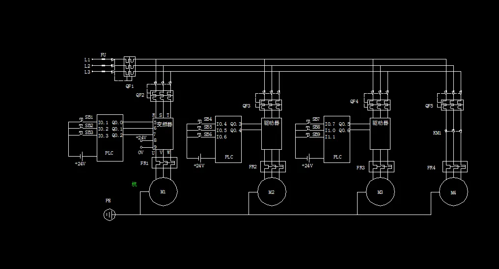 改造后电气原理主电路