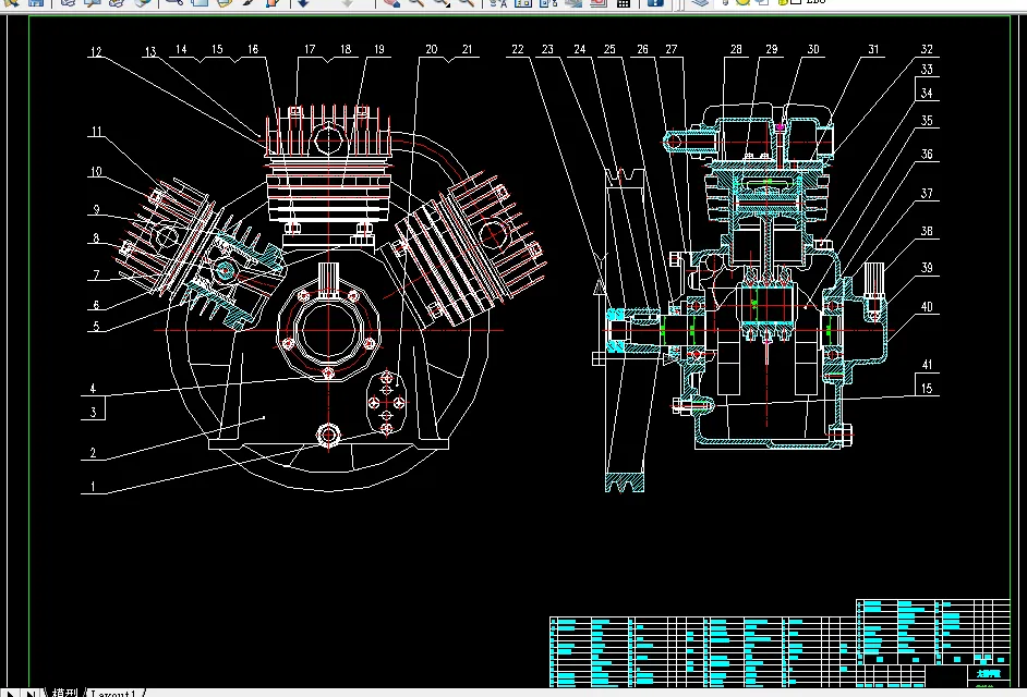 V158-80系列微型风冷活塞式压缩机的设计(W80II型)