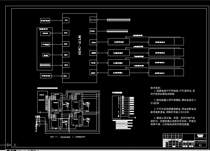 A1硬件连接线路图