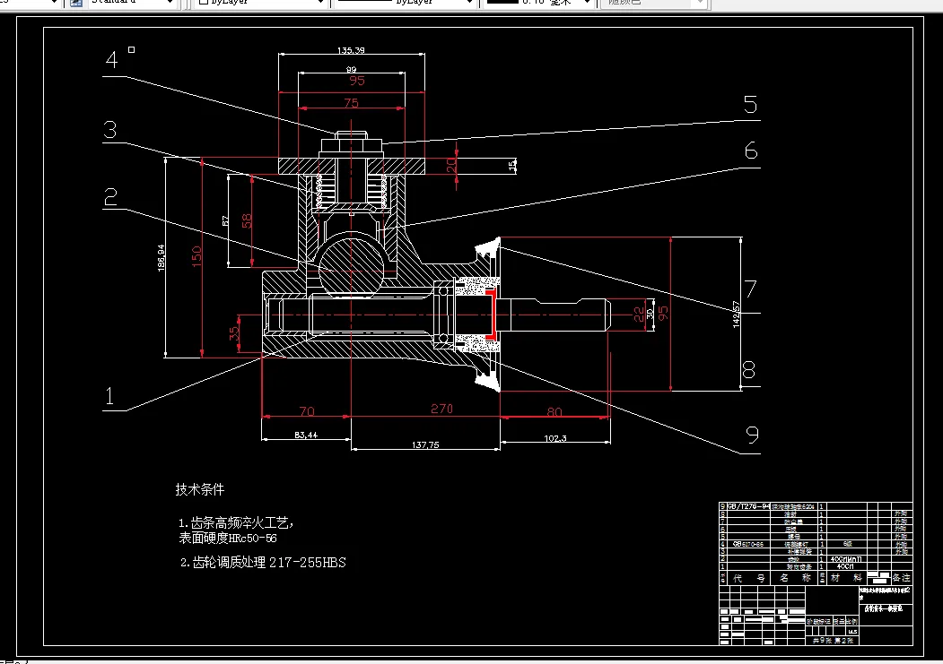A1-齿轮齿条一级部装
