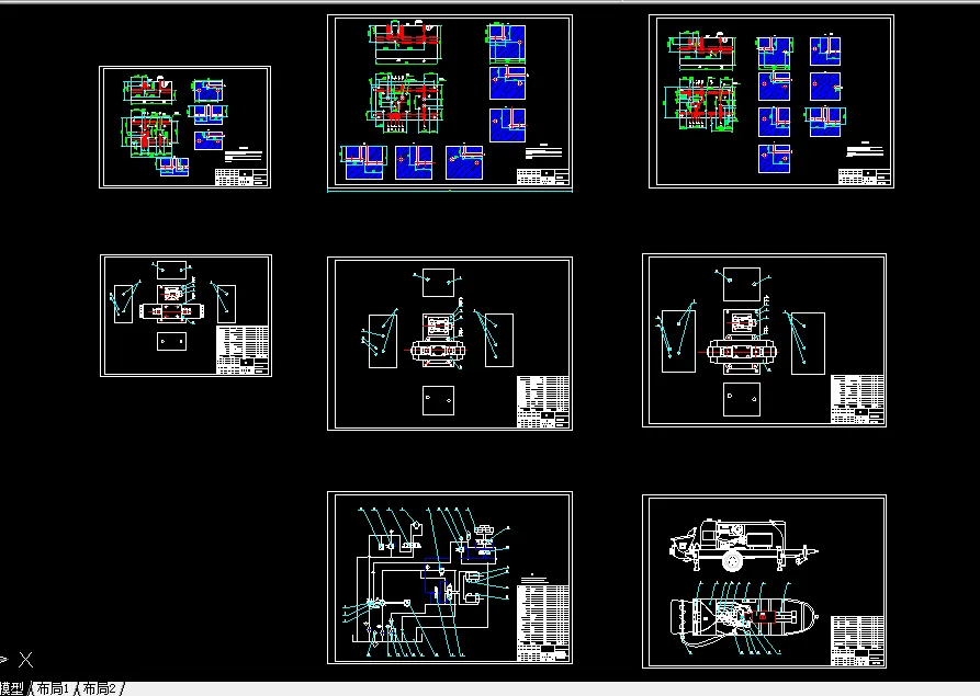 全部8张CAD图纸