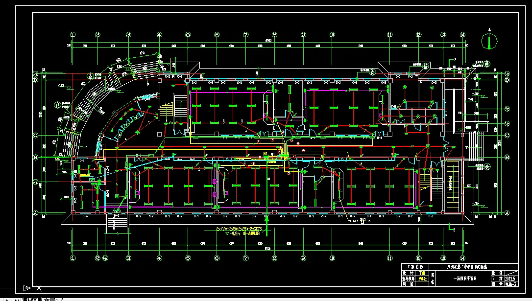 一层照明平面图