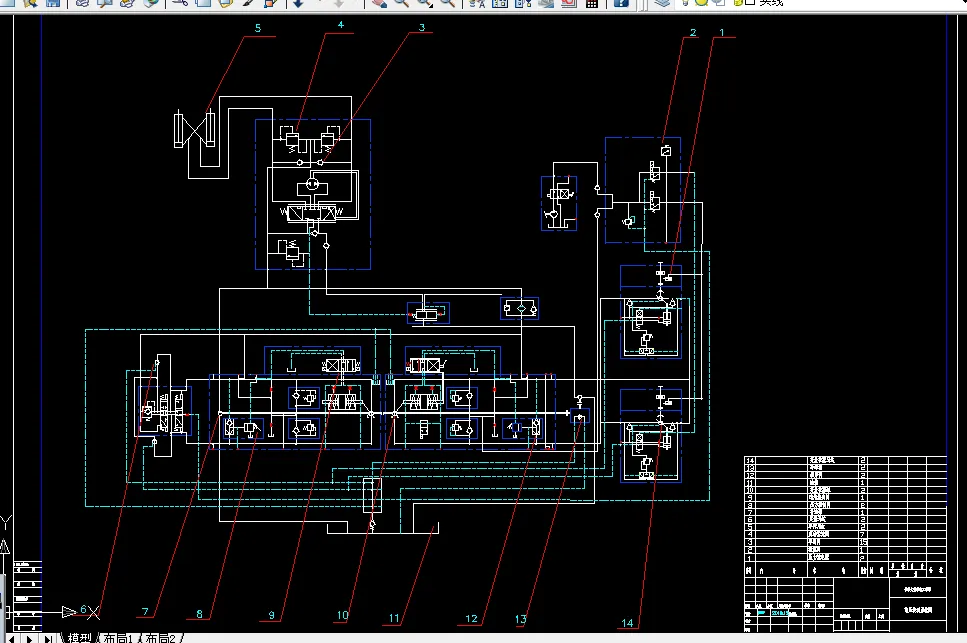 液压传动系统图