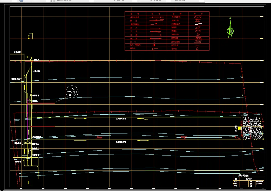 巷道布置平面图